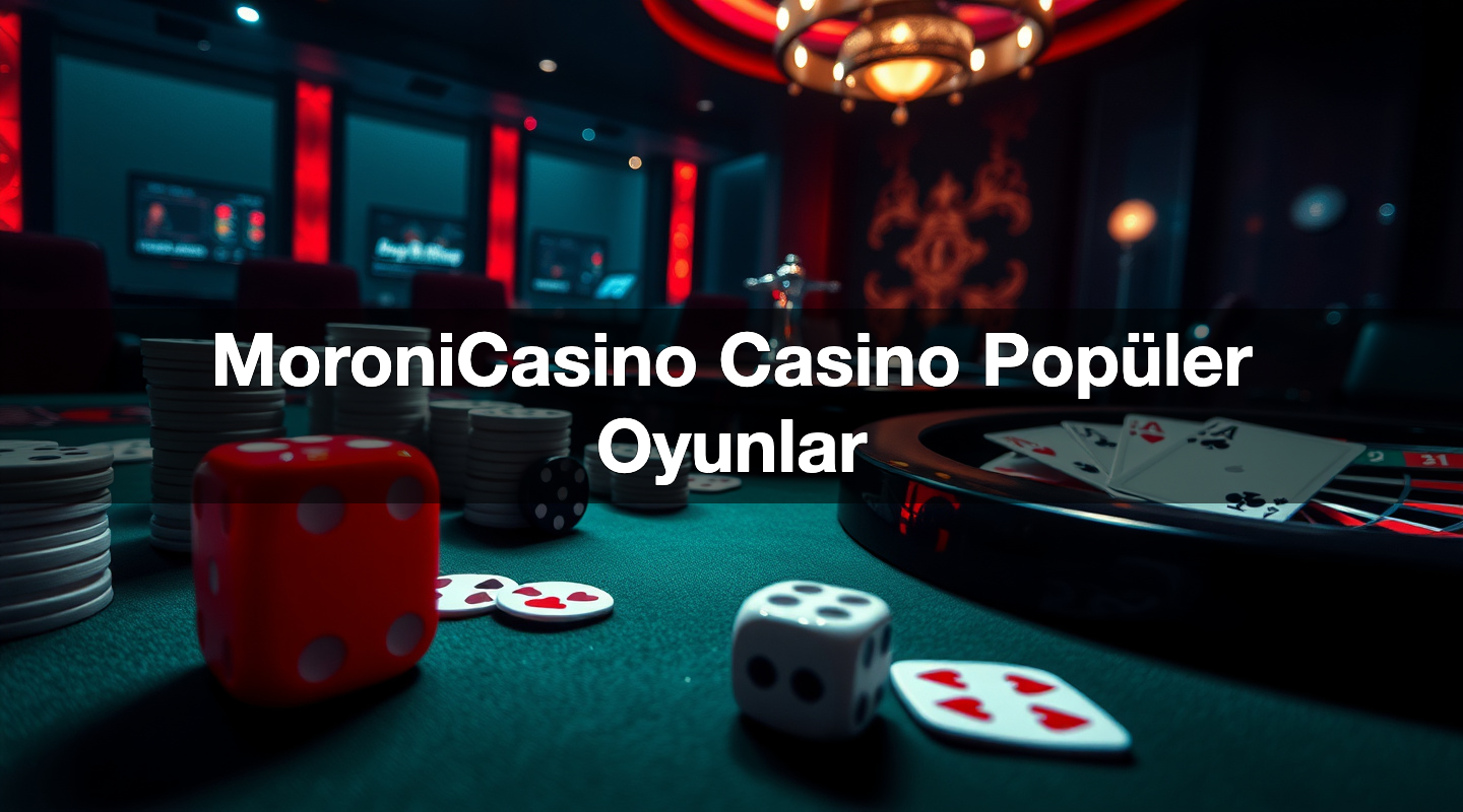 MoroniCasino Casino Popüler Oyunlar